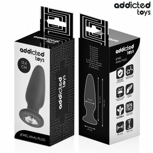 ADDICTED TOYS - ANAL PLUG MIT JUWEL GRÃSSE L 12,6 CM